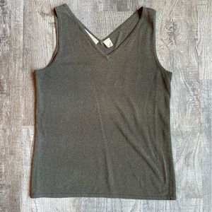Dana Buchman Knit Tank Olive Green Size Large